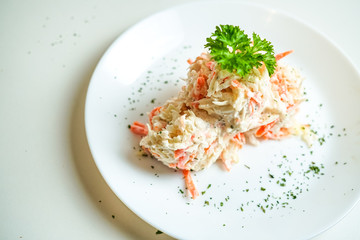 Main course in a restaurant
