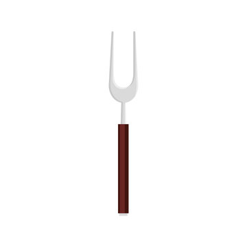fork barbecue cutlery tool isolated icon vector illustration design