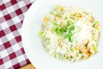 Main course in a restaurant