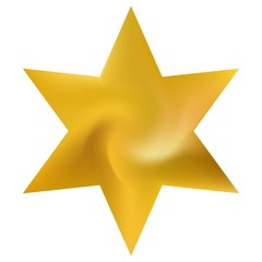Obraz premium Mesh background in the form of hexagram.