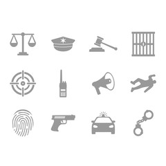 Obraz premium police icon vector design symbol