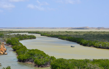 Canal de agua punta gallinas