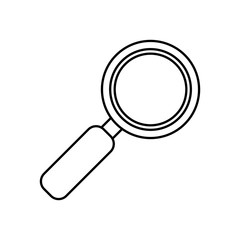 search magnifying glass isolated icon