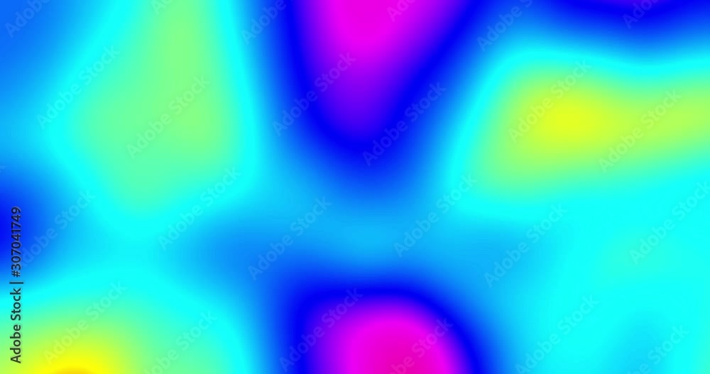 Aufkleber Abstract background with color gradient and iridescent fluid shapes effect. Liquid color flow gradient pattern and abstract distortion blue and yellow translucent matte background
