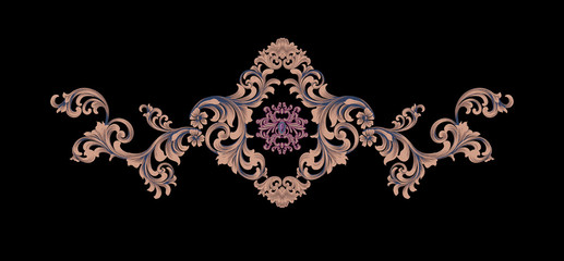 Baroque design, luxury European design，the wallpaper design