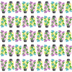 The Amazing of Beautiful Flower Illustration, Pattern Wallpaper