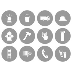 fire emergency tools sign icon vector design symbol