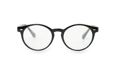 Glasses on a white background