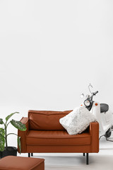 Stylish interior of modern living room