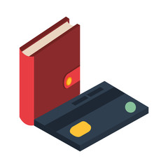 credit card economy isolated icon