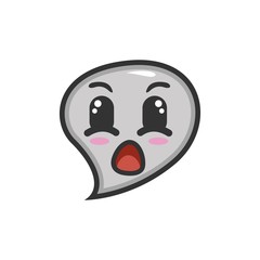 bubble chat character design mascot vector