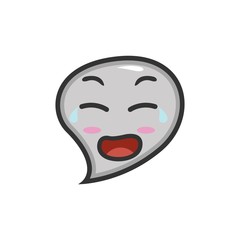 bubble chat character design mascot vector