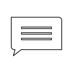 speech bubble line style icon vector illustration design