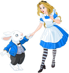 Alice Meets a White Rabbit