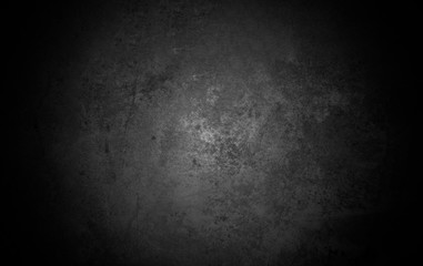 Old wall texture cement dark black gray  background abstract grey color design are light with white gradient background.