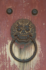 Head of Korean traditional goblin door ring.