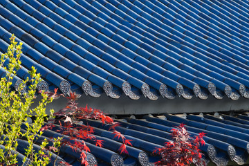 Patterns of Roof tiles in Korean Traditional Houses.