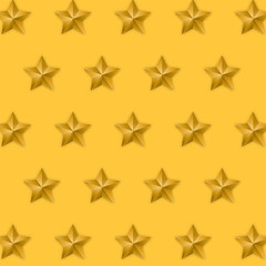 festival celebration, merry christmas, happy new year, gold star decoration, mustard background, Isolated vector design