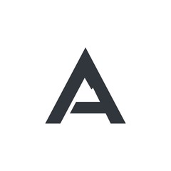 Letter a logo illustration