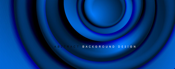 Vector 3d style abstract swirl circles, modern techno digital trendy abstract background. Vector Illustration For Wallpaper, Banner, Background, Card, Book Illustration, landing page