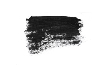 Abstract black ink texture Japan style on a white background.