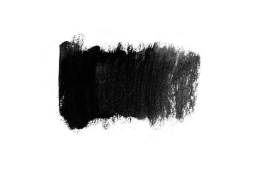 Abstract black ink texture Japan style on a white background.