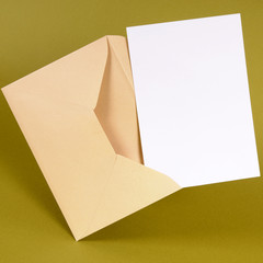 Envelope with blank message card