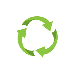 recycle icon, Recycle Recycling symbol. Vector illustration. Isolated on white background.