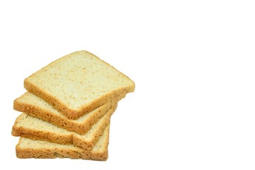 toast wheat bread sliced isolated on white background,some white bread slices pile up on white background,Sliced white bread,Slices of wheat bread isolated on white,Whole wheat bread and sandwich brea