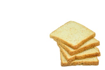 toast wheat bread sliced isolated on white background,some white bread slices pile up on white background,Sliced white bread,Slices of wheat bread isolated on white,Whole wheat bread and sandwich brea