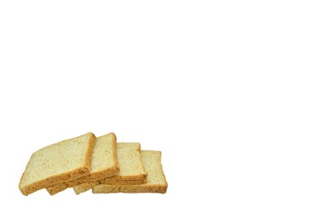toast wheat bread sliced isolated on white background,some white bread slices pile up on white background,Sliced white bread,Slices of wheat bread isolated on white,Whole wheat bread and sandwich brea