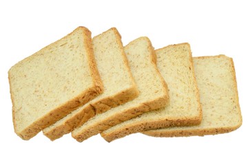 toast wheat bread sliced isolated on white background,some white bread slices pile up on white background,Sliced white bread,Slices of wheat bread isolated on white,Whole wheat bread and sandwich brea