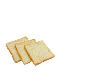 toast wheat bread sliced isolated on white background,some white bread slices pile up on white background,Sliced white bread,Slices of wheat bread isolated on white,Whole wheat bread and sandwich brea