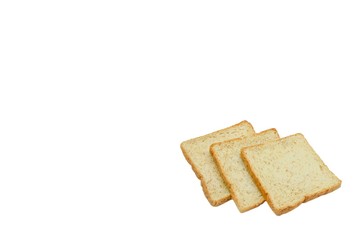 toast wheat bread sliced isolated on white background,some white bread slices pile up on white background,Sliced white bread,Slices of wheat bread isolated on white,Whole wheat bread and sandwich brea
