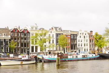 Obraz premium オランダ・アムステルダムの街並み