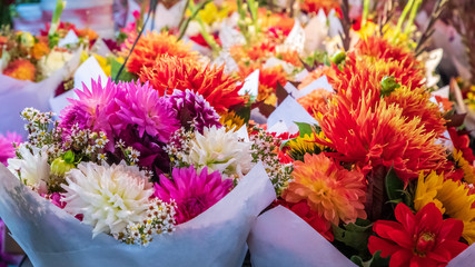 Spring Flowers at the Market