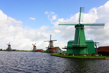 オランダ、ザーンセスカンスの風車