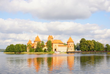 Fototapeta na wymiar Trakai Castle in Lithuania