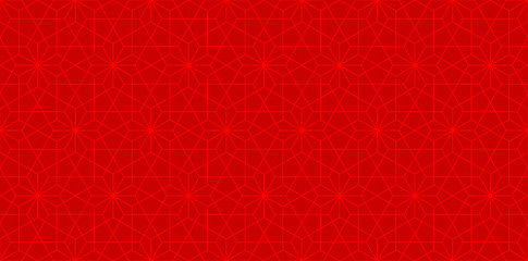 Background pattern seamless geometric abstract red color vector. Chinese new year background design.