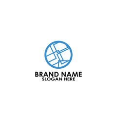 logo circle abstrac box vector design