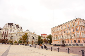 Obraz premium ヨーロッパの建築物と都市景観