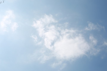 blue sky with clouds