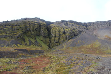 the Raudfeldsgja Gorge in Iceland