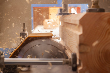 woodworking machine works with the beam