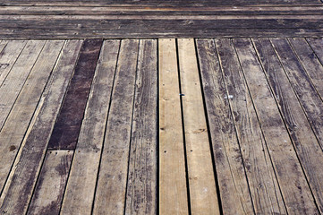 Old wood flooring.