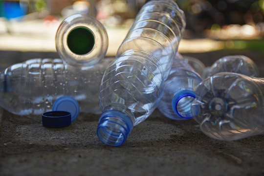 plastic bottles. recycling To conserve the environment concept - Image
