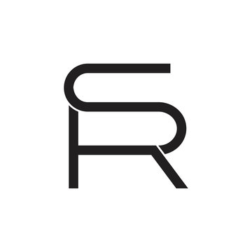 recommend clip art: letter sr linked lines art logo vector