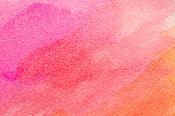 Abstract Hand painted brush Watercolor Colourful wet background on paper. Handmade Pastel colour texture art for creative backdrop wallpaper or design art work. 