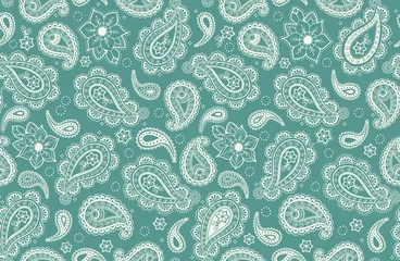 Wall murals Paisley Seamless paisley vector all over pattern