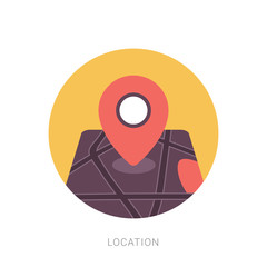 Map pointer icon. illustration of world map pointer vector icon for web.